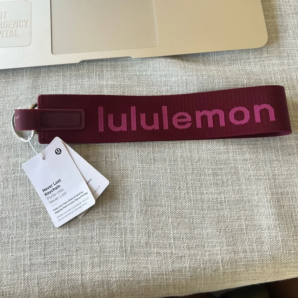 NEW Lululemon never lost keychain
